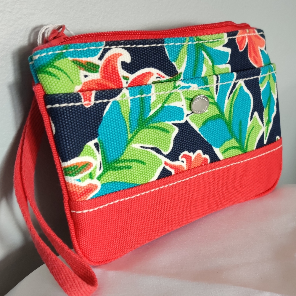 Land's End Floral Wallet, NWOT
